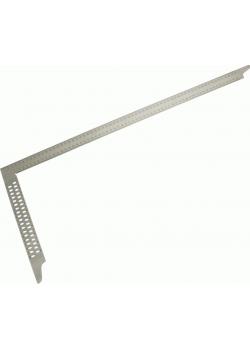 Escuadra de carpintero - acero inoxidable - con agujeros de marcado - 800 x 320 mm