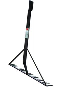 Asfalt hark - 16 tanden - zonder steel - verlengde hals