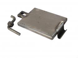 Tapón de desagüe de embudo para cabinas de chorro - Tapa de desagüe simple con gancho de bloqueo - Peso 2,54 kg