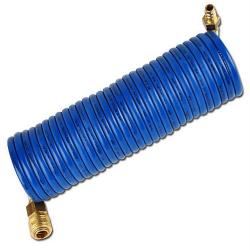 Tuyau spiralé - Ø intérieur 6 mm - Ø extérieur 9 mm - longueur de travail 4 m - longueur étirée 7,5 m - prix par rouleau