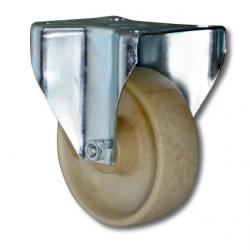 Rolka stała - koło plastikowe - żaroodporne. - Ř koła 80 do 100 mm - Wysokość konstrukcyjna 104 do 128 mm - Nośność 90 do 110 kg