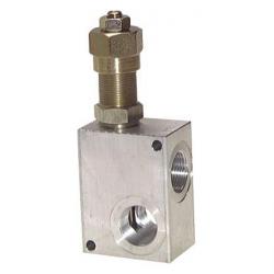 Overtryksventil - direkte styret - 80 l/min - aluminium