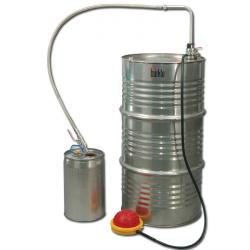 Luchtpomp Voetbediend - roestvrij staal/PTFE - 20 l/min - met afvoerslang & kraan