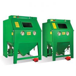 Drukstraalkast CAB-serie - binnenruimte max. 1350 x 1100 x 1070 mm - met cycloonafscheider en stoffilter