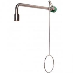 Lichaamsnooddouche "PremiumLine" - met bediening - voor wandmontage inbouw - roestvrij staal