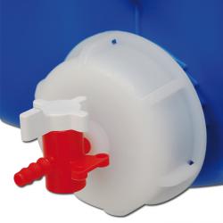Ontluchtings-/ventilatiedop voor voorraadfles - kleur rood-wit