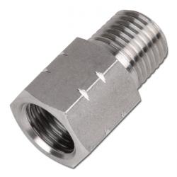 Reducing nipple - Stainless steel 1.4571 - Female thread NPT 1/8" to NPT 1" - Male thread G 1/8" to G 1" - PN 40