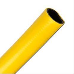 PVC-waterslang - geel - binnendiameter 12 tot 25 mm - met weefselversterking - prijs per rol en meter