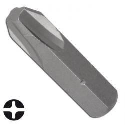 Embout cruciforme - 5/16" - 30 mm - Acier au chrome-vanadium