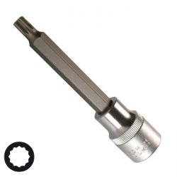 Embouts 1/2" à denture intérieure multiple - longueur 100 mm