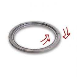 Couronne d'orientation à billes - en aluminium - Ø extérieur de la bague 328 mm - charge axiale 300 kg