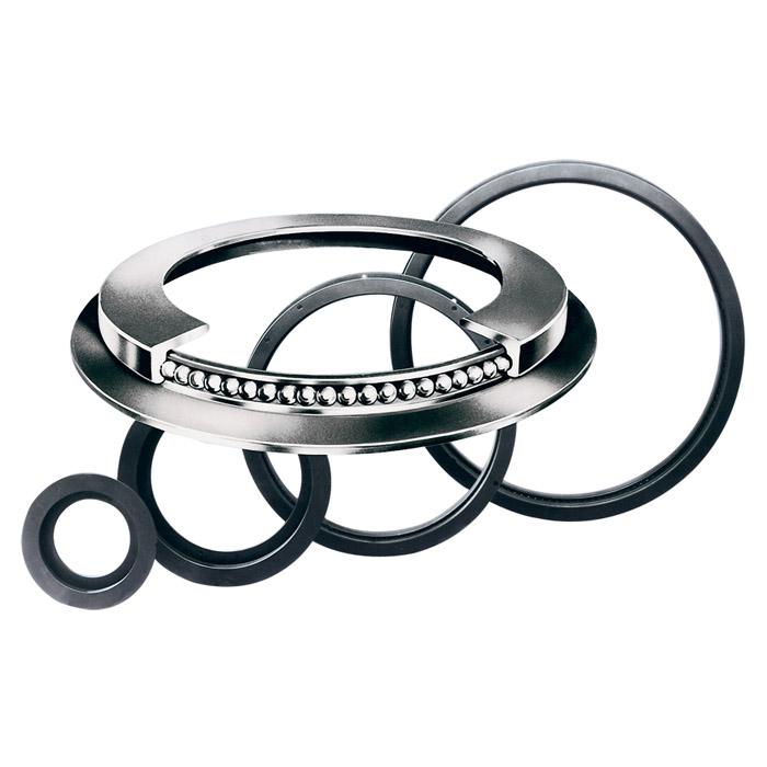 Couronne d'orientation à billes - en acier - Ø extérieur de la bague 700 à 1208 mm - charge axiale 3000 à 13000 kg - Plage de rotation 120° degrés