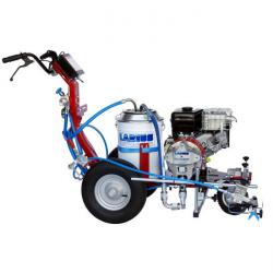 Máquina de señalización vial "Excalibur Liner" - depósito de plástico 50l - motor de gasolina 7 CV - presión máx. 210 bar - dimensiones 1400 x 1600 x 1050 mm