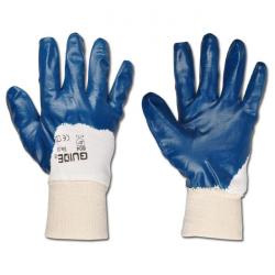 Arbeisthandschuh "Guide 804" - Norme EN 388 / Classe 4111 - jersey BW avec nitrile