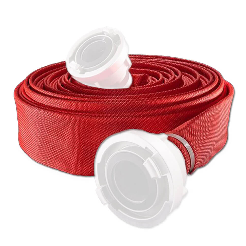 Brandblus- en industriële slang "Herkules 2F" -  Binnendiameter 25 tot 152 mm - Wanddikte 1,6 tot 2,2 mm - 10 tot 16 bar - Prijs per rol
