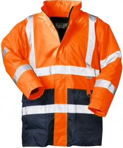 2 i 1 advarselsparkaparka "Alexander" - Elysee - Oxford PU belægning - orange