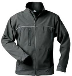 Softshelljas "Alpha" - 100% polyester - zwart
