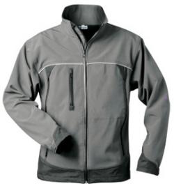 Softshelljas "BETA" - 100% polyester - grijs/zwart