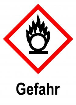 GHS Kennzeichen "Entzündend wirkende Stoffe" -  "Gefahr"