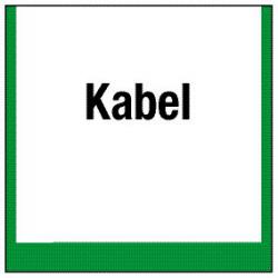 Umweltschild "Sammelbehälter für Kabel" - 5 bis 40cm