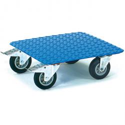 Carro para cajas - chapa estriada - capacidad de carga 400 kg - azul