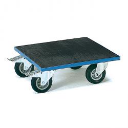 Carro para cajas - 400 kg - con plataforma de madera con goma estriada