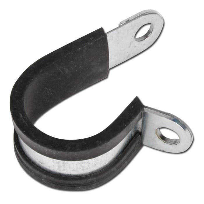Obejma do rur z gumą - stal nierdzewna - zakres mocowania - Ø 3 do 100 mm - szerokość 12 mm