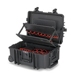Gereedschapskist "Robust45 Move" Elektro - leeg - tot 35 kg - slagvast - met geïntegreerde wielen en telescopische handgreep