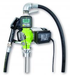 Vingepumpe TECPUMP 600 AC FMT 3 - diesel fyringsolie EL/L radiator frostvæske (koncentrat) - ca 55 l/min. - maks. 2 bar - automatisk dyse inkl. drejeslangesamling - elektronisk tæller - 4m dyseslange