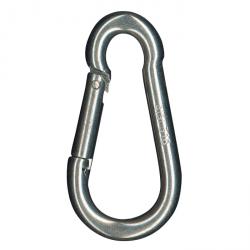 Karabińczyki - stali nierdzewnej V4A - DIN 5299C - zrywającą 570 kg - długość 50 mm
