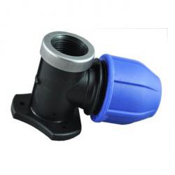 Soporte de pared - polipropileno - para tubos PE - tubo Ø 25 mm - rosca interior G 3/4" - PN 16