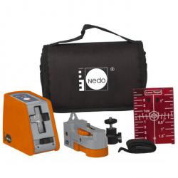 Nedo X-Liner 2 - Selvnivellerende krydslinjelaser - Arbejdsområde ca. 15 m - Laserklasse 2M