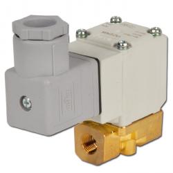 Electrovanne - 2/2 voies - laiton - eau/air comprimé - FI G 1/8" à 1/4" - fermée hors tension - PN 0 à 10