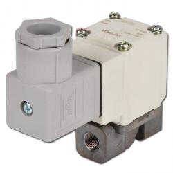 Electrovanne - 2/2 voies - acier inox - eau/air comprimé - FI G 1/8" à 1/4" - fermée hors tension - PN 0 à 10