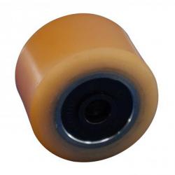 Rolka nośna - dla "Still / Wagner" - Koło z wulkolanu - Obręcz odlewana - Średnica koła 85 mm - Szerokość koła 59,5 mm - Średnica otworu osi 17 mm