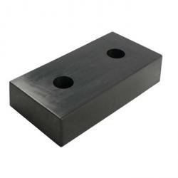 Anfahrpuffer "Bulli-A 110" - Neugummi vulkanisiert - Maße (LxBxH) 450 x 250 x 110 mm
