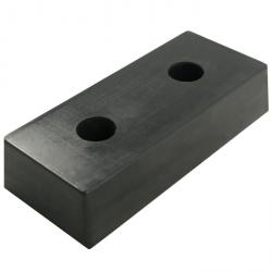 Anfahrpuffer "Bulli C" - Neugummi vulkanisiert - Maße (LxBxH) 450 x 200 x 100 mm