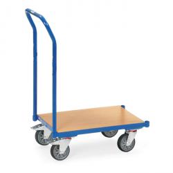 Eurokasten-roller - duwbeugel - 250 kg - bodemplaat gelijk met het frame