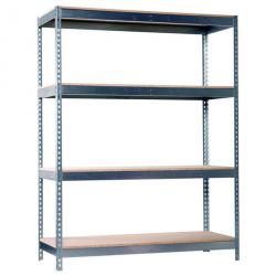 Ecoforte EF-1804-4 Estantería grande de aglomerado - 2000 x 1800 x 450 mm - 4 niveles