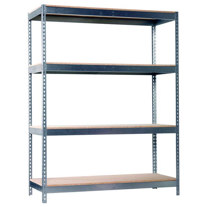 Grootvakken stellingrek Bricoforte 1006-5 - 2000 x 1000 x 600 mm - houten legplanken - 5 niveaus