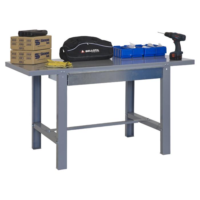 Workbench BT-6 Box Metallic - med skuff - Kapasitet 800 kg - 35 kg skuffe