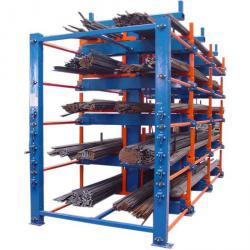 Roll-Aus-Regal - Maße BxTxH 5150x1670x2930 mm - 2x4 Lagerebenen