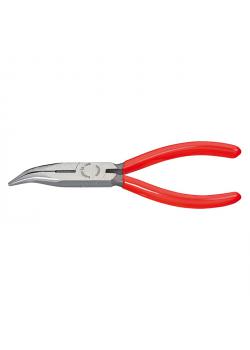 Flachrundzange mit Schneide - 40° Winkel - mit Kunststoff überzogen - 160 mm