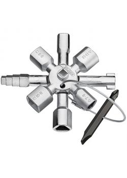 KNIPEX TwinKey® - Schakelkastensleutel - Lengte 92 mm
