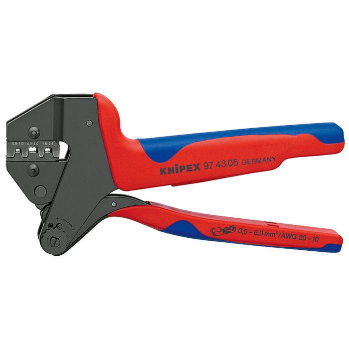 Krimptang - 200 mm - met meercomponentenbehuizing - gebrunseerd