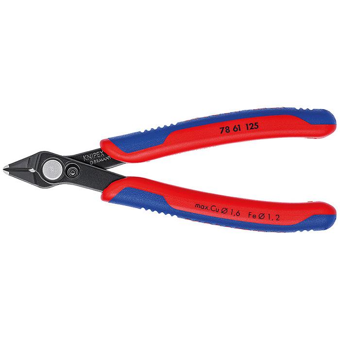 Electronic Super Knips® Präzisionszangen - brüniert 125 mm - mit Mehrkomponenten-Hüllen