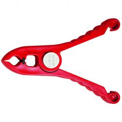 Klammer - aus Kunststoff - Klemmbreite 15 mm - mit Öffnungsfeder - 150 mm