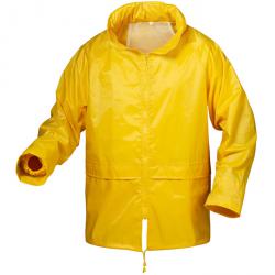 Regenjas "Herning" - 100% nylon/vinyl gecoat - kleur geel - S-XXXL