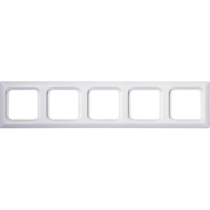 Afdekframe Kanto - kleur puur wit - 1-5-voudig frame