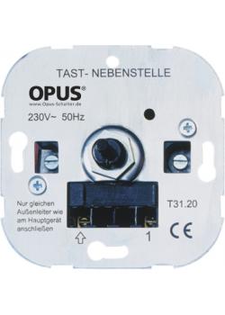 Tast-Nebenstelle - 230V, 50Hz - ohne Beleuchtung - mit Schraubklemmen